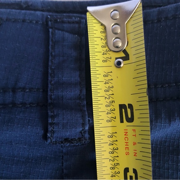 Wear First Navy Blue & Orange 6-Pocket Cargo Shorts - Size 34 - Picture 11 of 14